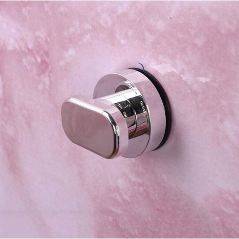 Sticky Strong Ventouse Porte en verre et poignée de fenêtre Cuisine, réfrigérateur, tiroir, armoire Poignée Salle de bain Mur Main courante Douche Main courante Ventouse (argent) (1/5)