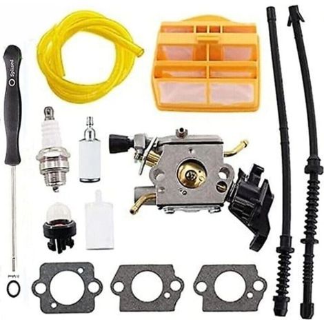 Carburador Husqvarna 445/445E/450/450E - Zama C1M-EL37B para motosierras 445II/450II - Reemplazo de motor - Fiable - Para aficionados a la silvicultura y el bricolaje (1/4)