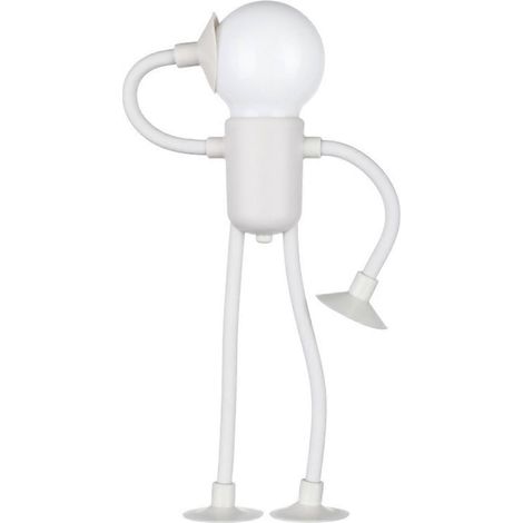 Lampe de chevet LED modulable et amusante avec ventouse, douce et scintillante, à façonner soi-même, lampe mignonne blanche (1/5)