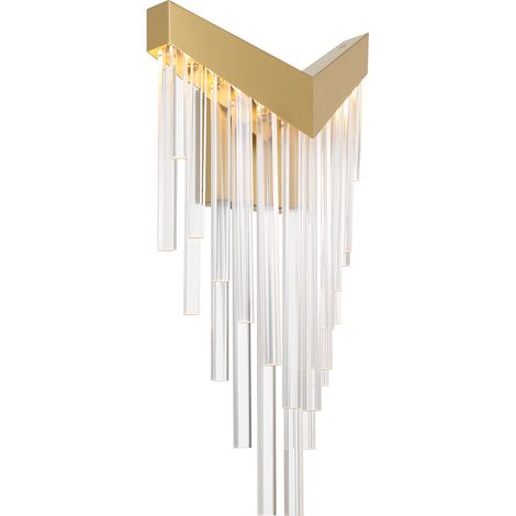 Applique V glamour oro spazzolato LED 12W Vivien Quintiesse (1/5)