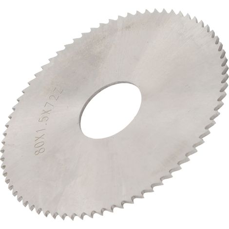Lame de scie circulaire HSS 72 dents, disque de découpe à fraiser, 80 x 1,5 mm, outil de coupe en acier rapide (1/5)