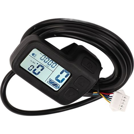 Compteur de vitesse avec écran LCD pour vélo électrique, connecteur SM universel 24 V, 36 V et 48 V. (1/5)