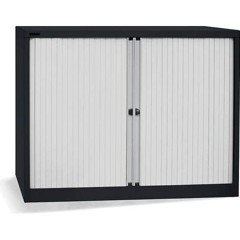 BISLEY, Armoire à rideaux Euro, largeur 1200 mm, 2 tablettes, (1/5)