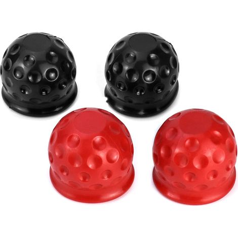 4 pezzi di coperture per gancio di traino, coperture per gancio di traino in gomma da 50 mm per auto, camion, veicoli commerciali, rimorchi e barche