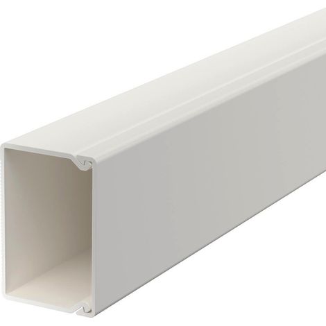 OBO Bettermann Canal de pared y techo libre de halógenos 30x45x2000 Policarbonato/Acrilonitrilo-Butadieno-Estireno blanco puro RA..., 6175405