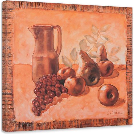 Tableau déco Nature morte comme peinte 40x40 (1/5)