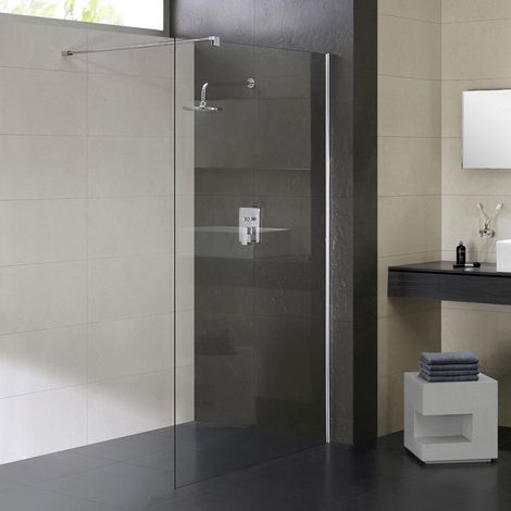 Parete Doccia Walk-In 100 cm in Cristallo Trasparente 8mm H198 Fosterberg Side (1/4)