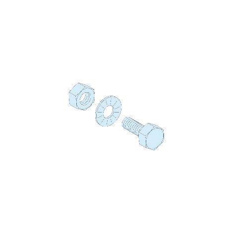20 bulloni M6X20/barre 5MM - LVS04194