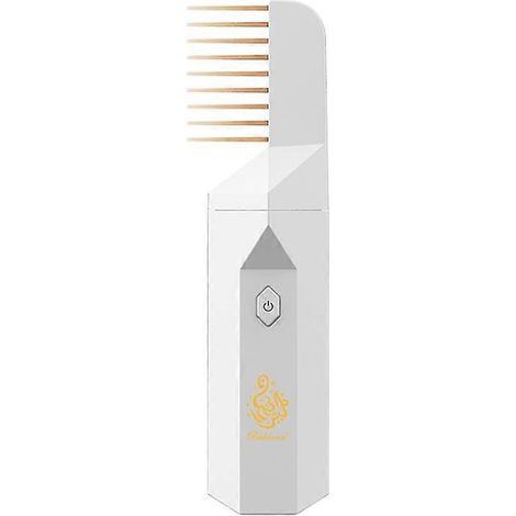 Brûleur d'encens électronique Bukhoor avec diffuseur d'arômes pour cheveux, idéal pour le Ramadan et les musulmans. Rechargeable par USB. Support pour brûleur. (1/5)