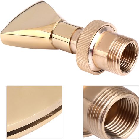 Tête de Pulvérisation Fontaine en Cuivre DN15 G1/2 & DN20 G3/4 pour Jardin Bassin - Jets En Forme d'Éventail, 2.4cm Ø (1/5)