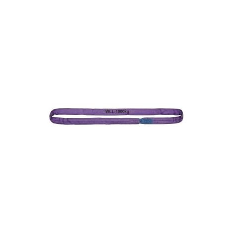 Eslinga  redonda  DIN  EN  1492-2  perímetro  2m  violeta  capacidad  carga  simple  1000kg  TECWERK (1/3)