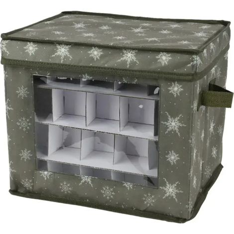 Caja organizadora para bolas de Navidad 33 × 33 × 20 cm (1/3)