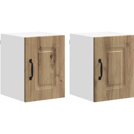 Maison Exclusive - Panel de lavaplatos Kalmar 2 pcs Roble artesan