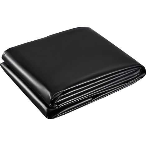 Bâche noire robuste pour bassins de jardin - bâche préfabriquée pour bassins à poissons- ruisseaux- fontaines et cascades (3 m x 4 m) (1/5)