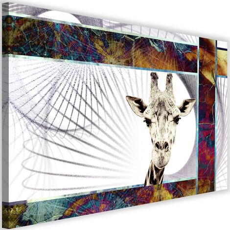 Tableau sur toile Animaux girafe 60x40 (1/5)