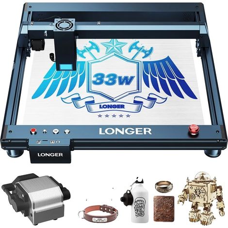 Graveur Laser, Haute Vitesse, Système Intelligent d'Aide à l'Air, Laser B1 30W (1/2)