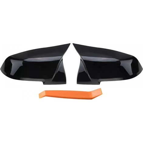 2 coques de rétroviseurs extérieurs en ABS noir brillant résistant aux rayures pour BMW F20 F21 F22 F30 F31 F32 F36 X1 E84 (1/5)