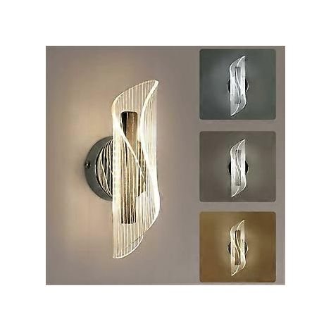 3 Farbtemperatur-Lampen für Wandgemälde, modernes Design, Incurve, 10 W, kreative romantische LED-Wandlampen für Schlafzimmer, Couch, Salon, Coul