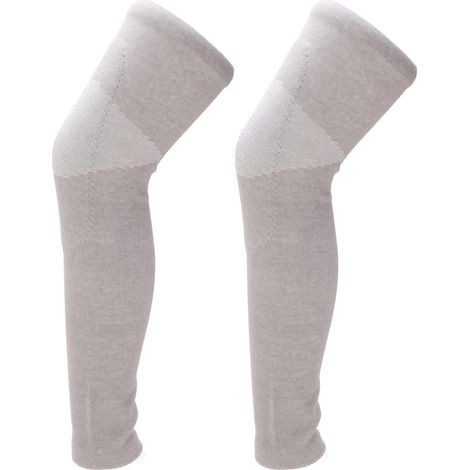 1 Paire de Protège-genoux Hiver Chauffants Épais pour Hommes et Femmes, Manches Articulaires (1/5)