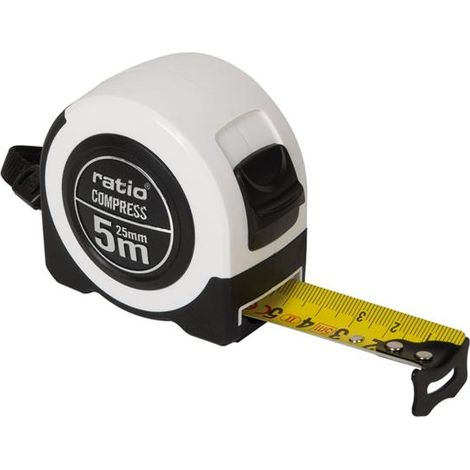 Flexómetro RATIO COMPRESS 5 m x 25 mm -