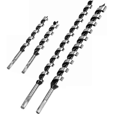 Mèches de Tarière Hélicoïdal en Acier au Carbone, Foret à Bois, Diamètre 22 mm, Longueur 230 mm, 1 Pièce (1/5)