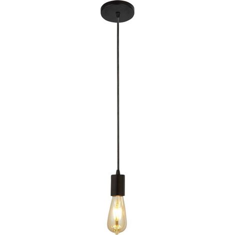 Searchlight Squiggle - Luminaire suspendu à 1 lumière noir mat, E27 (1/3)