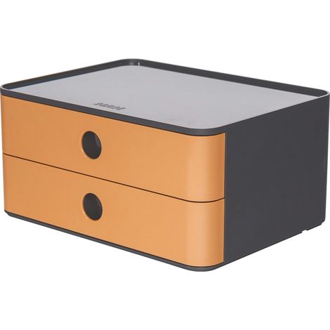 HAN 1120-83 - SMART-BOX ALLISON, cassettiera impilabile con 2 cassetti, colore: caramel brown (1/4)