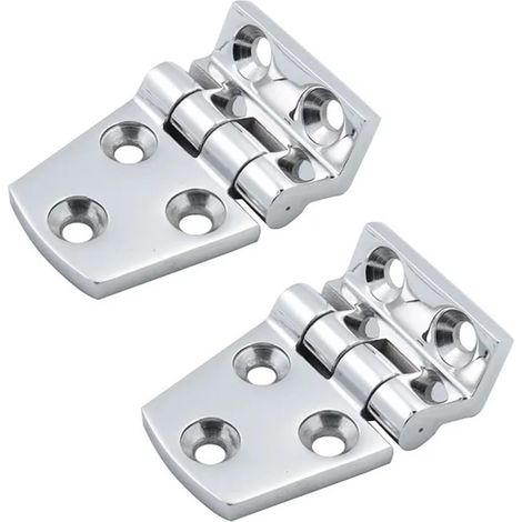 Charnières de Bateau à Anges Droits en Acier Inoxydable 316, 2 pièces, avec 5 Trous, 54mm 66mm, Accessoires de quincaillerie for Yacht Marin(38X54mm) (1/5)