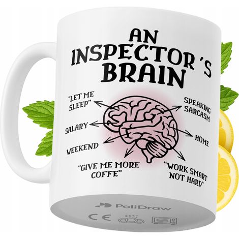 Lustige Tasse für Inspektoren – Kaffee- oder Teetasse mit witzigem Textdesign – Ideal für Geburtstage, Namenstage, Feiertage und besondere Anlässe. Hochwertige Tasse für Zuhause, Büro und Arbeit. Farb
