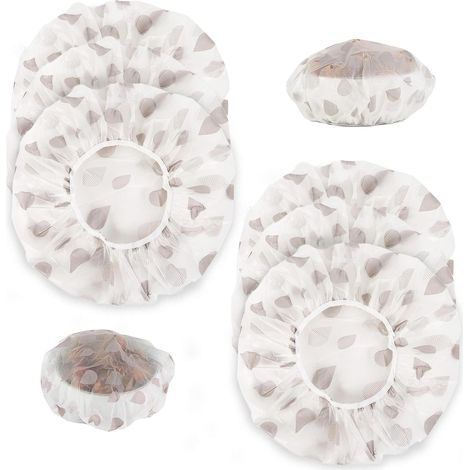 Lot de 6 Housses Banneton Pain, Couvre Plat Réutilisable en Tissu (1/5)