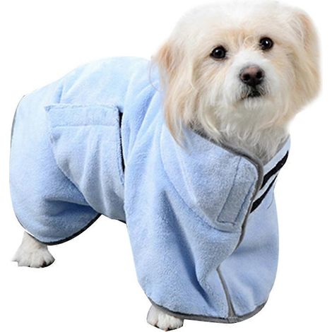 Serviettes absorbantes pour animaux, serviettes de bain pour chiens, serviettes de bain à séchage rapide, serviettes de bain pour chats, peignoirs secs - S (1/5)