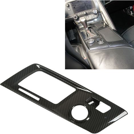 Schalthebelabdeckung mit Carbonfaser-Textur, nur für Linkslenker, kompatibel mit Corvette C7 2014-2019 (OC12355) (1/5)