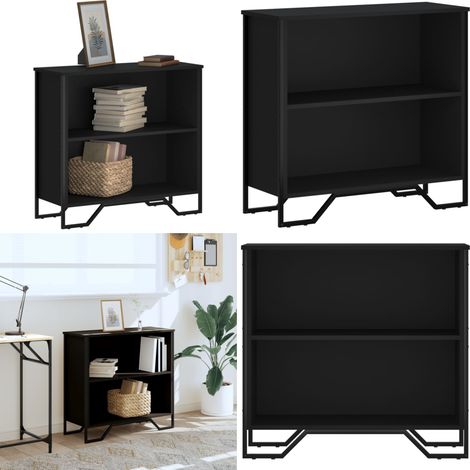 vidaXL Bibliothèque noir 80x31x74,5 cm bois d'ingénierie