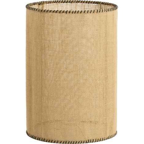 Lampenschirm - braun - Seloto - textil - Ø 25cm - E27 - 3911783 - (1/4)