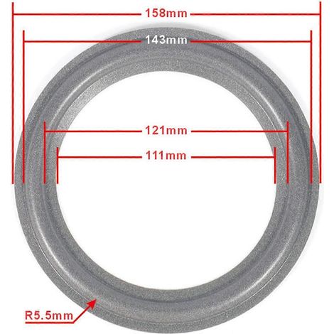 4/5/6,5/8/10/12-Zoll-Lautsprecher, Subwoofer mit Schaumstoffeinlage, verbessert die Klangqualität, kompatibel mit tragbaren Geräten, rot, 10 Zoll, schwarz (1/5)