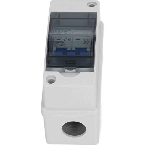 Interrupteur sectionneur CC 16 A 1000 V, disjoncteur miniature avec boîtier de distribution étanche IP65 pour système photovoltaïque solaire (1/5)