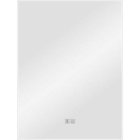 Lux Vanity LV-2720: Anti-Fog Wall-Mounted Rectangle Bathroom Mirror with Lights Backlit - 60 x 80cm (1/5)