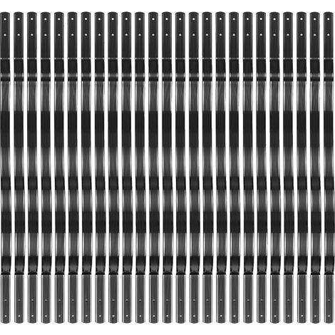 Balustres de jardin, alliage d'aluminium, construction résistante à la rouille, Courbé 820mm - 25PCs (1/2)