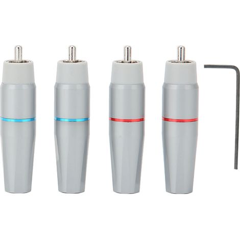 Connecteur RCA Monosaudio A200 en Cuivre Pur HiFi, Plaqué 4 Couches pour Son Haute Fidélité (1/5)