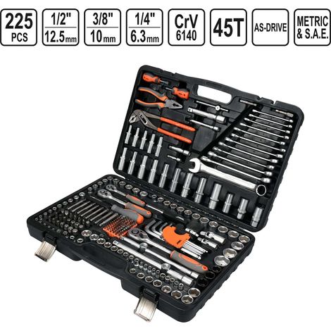 Staur Schlüsselsatz 225-teilig 1/2"/3/8"/1/4" .... (1/5)