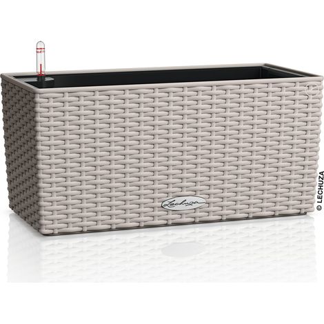 Lechuza – Balconnière BALCONERA Cottage 40 – Brun sable, kit tout-en-un avec système d'arrosage, L 40 x P 19 x H 19 cm (1/3)