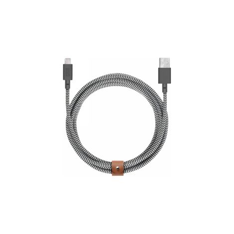 Cable Native Union Belt XL - USB-A - Lightning, 3 m (cebra)