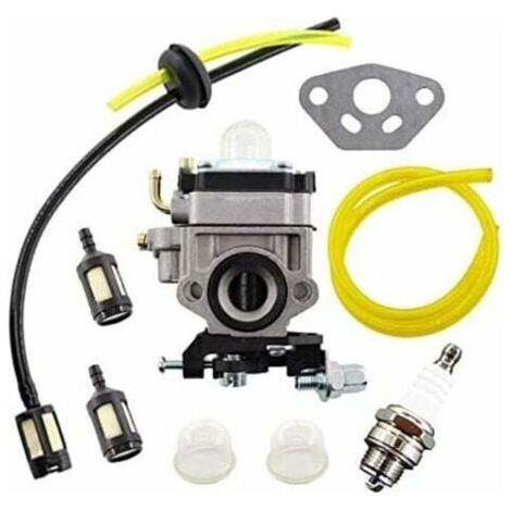 Kit carburateur pour débroussailleuses AL-KO Alko, modèles BC410, BC4535, BC4125, avec tuyau et filtre à carburant.-AquaForge (1/5)