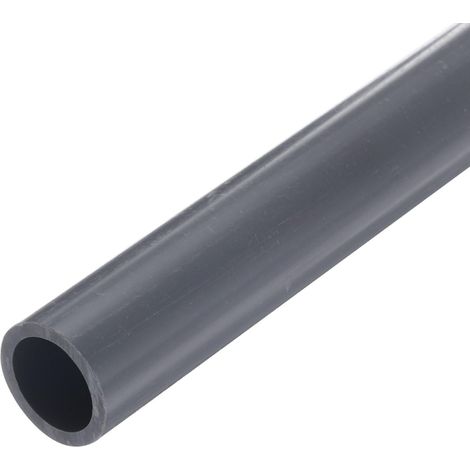 Tube Rigide en PVC de 1 Pouce, Tuyau Rond, Tuyauterie, Quincaillerie, Tuyauterie 20,6 mm ID 26 mm OD 9" Longueur Gris Clair à Haute Résistance pour Tuyau d'Eau, Manchon de Câble (1/5)