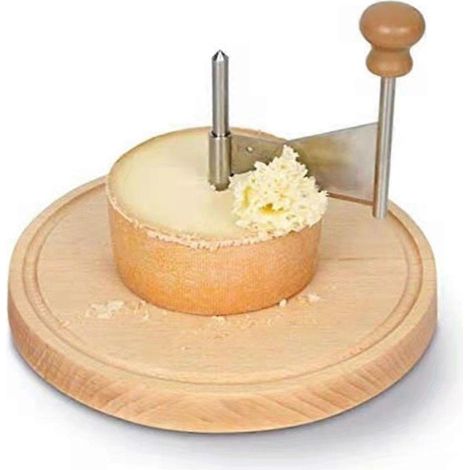 Coupe-fromage et râpe en acier inoxydable - Idéal pour le fromage De Moine et le chocolat, outil de cuisine multifonctionnel (1/4)