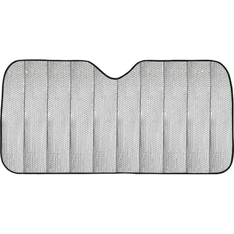 Parasol plegable para coche, parabrisas interior con bandas elásticas y ventosas, protección solar contra los rayos UV. (1/5)