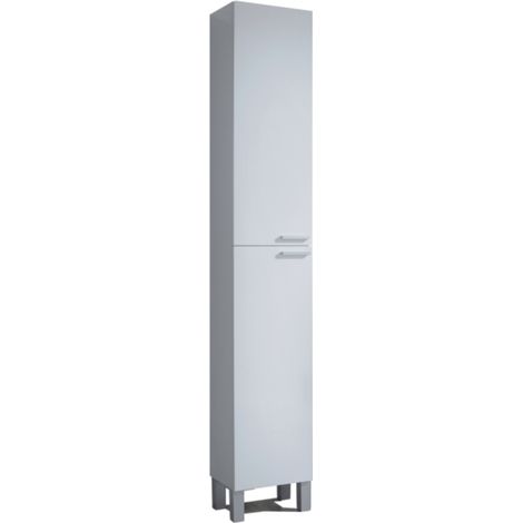 Colonna bagno a terra 30x182 cm bianco lucido con due ante - Delfi (1/10)