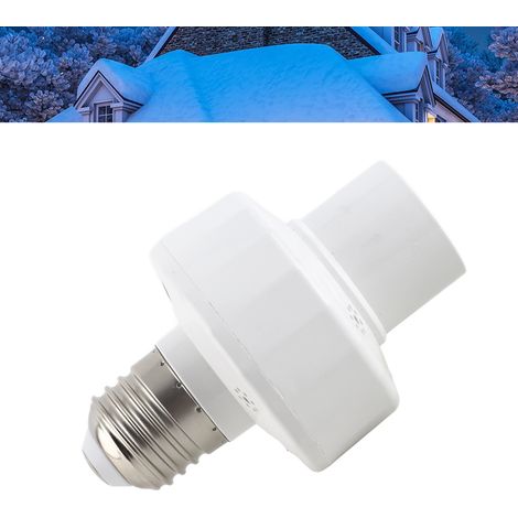 Douille Ampoule à Contrôle sans Fil E27 avec Interrupteur Remote, ABS Base 110V pour Lampes Éco et LED, Taille 9.5cm, 1 Douille + 1 Contrôle (1/5)