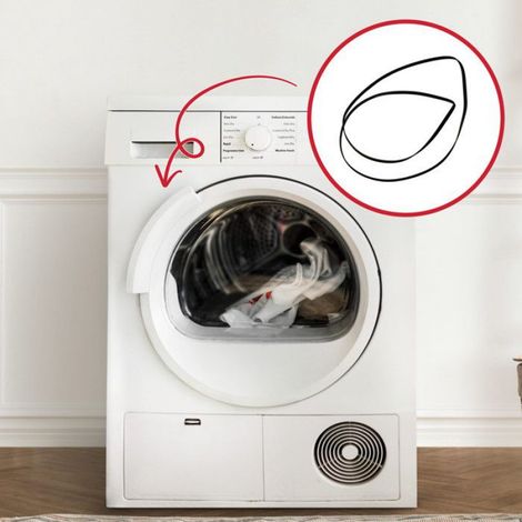 Courroie - 1965H6 - Pour Sèche-Linge Sole2000 Sole2002 Sole2004 AWL2 AWL222 - 1 Pièce (1/4)
