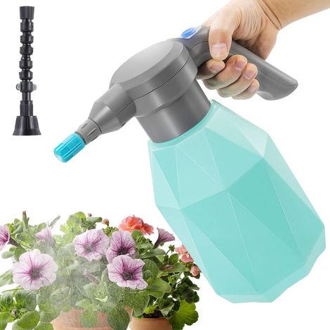 0.5 Gallon Electric Spray Bottle Plant Mister for Indoor/Outdoor Plants, 2L Automatic Watering Can Rechargeable Battery Powered Sprayer with Adjustable Spout for Garden, Fertilizing, Cleaning (1/5)